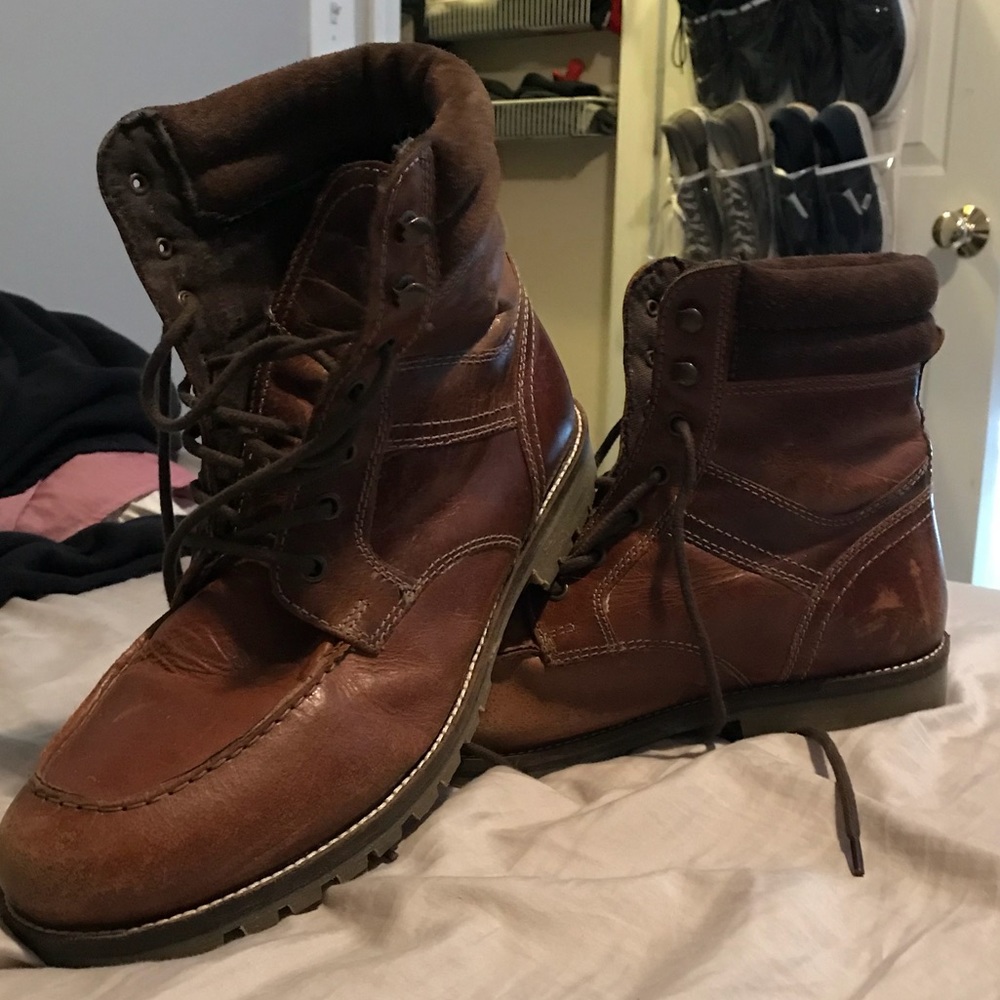 Men’s Red Tape Lumber Boots. Brown. Size 10.5.